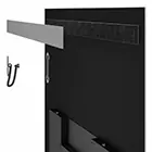 Recessed wall-mount on the back of the mirror TV